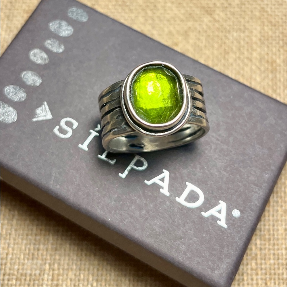 Silpada Green Statement Ring